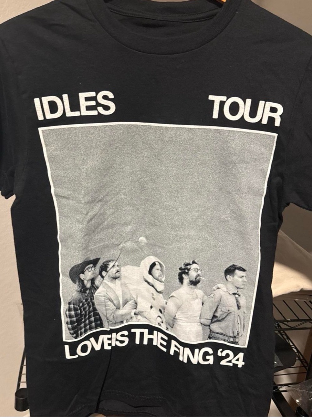 IDLES Tour "Love Is The F
g '24" Black Band Tee